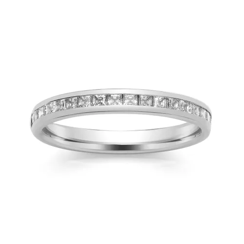 Channel Set Princess Eternity Ring (SPCH) - All Metals